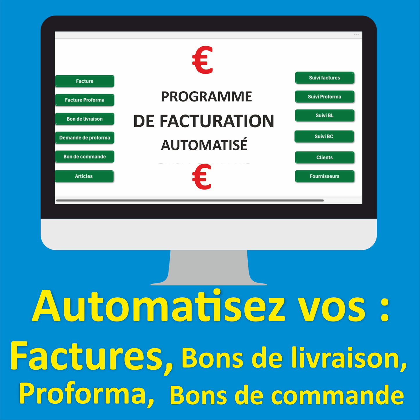 Programme de facturation sur EXCEL automatisé